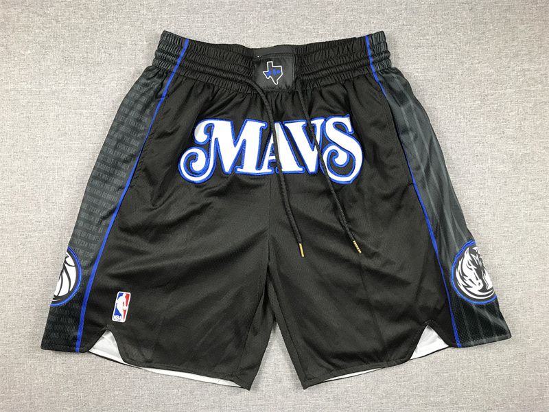 2025 Men NBA Dallas Mavericks Shorts Black style 1->dallas mavericks->NBA Jersey